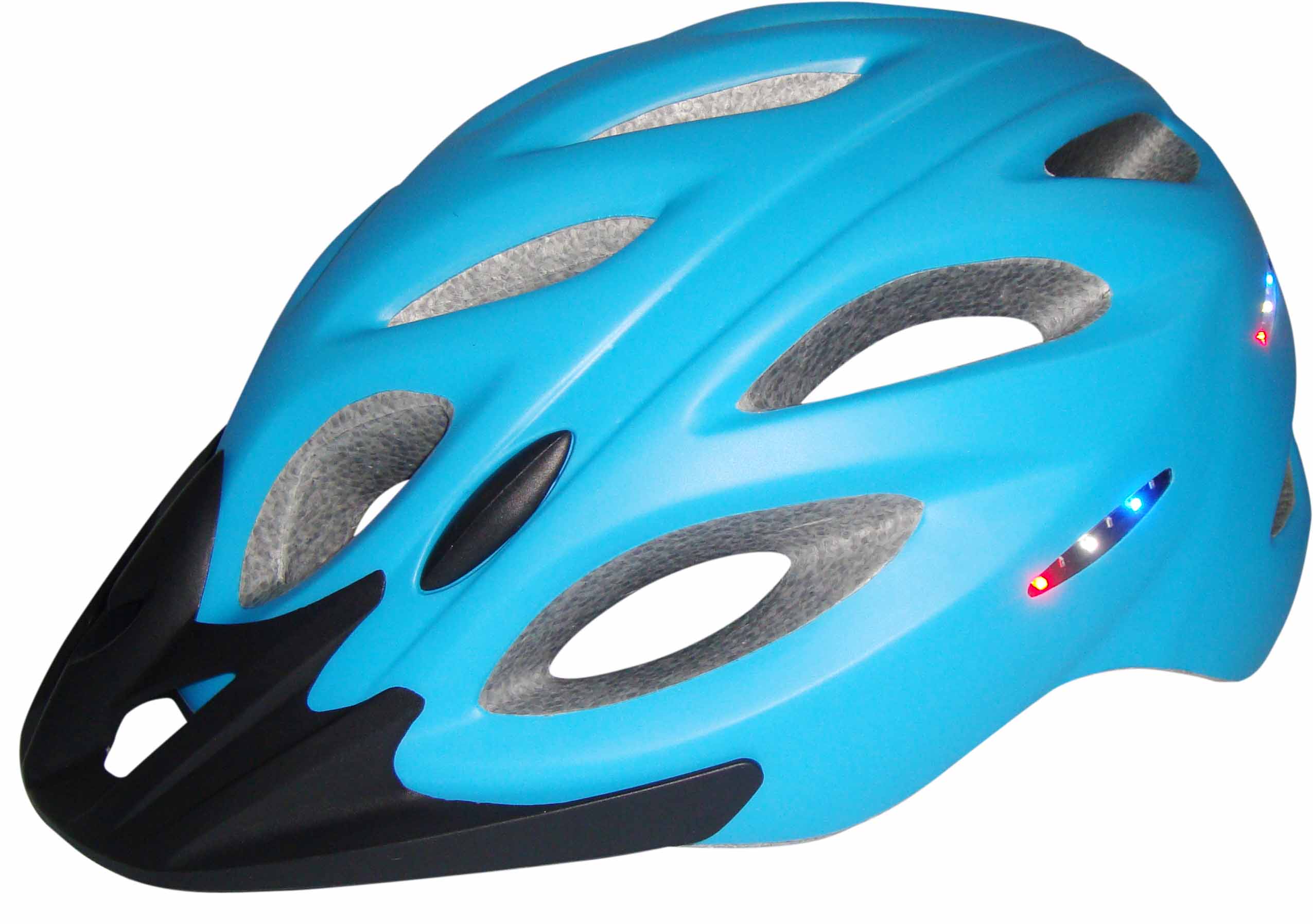 led light helmet for cycling, CE bike helmet light intergrated AU-L01