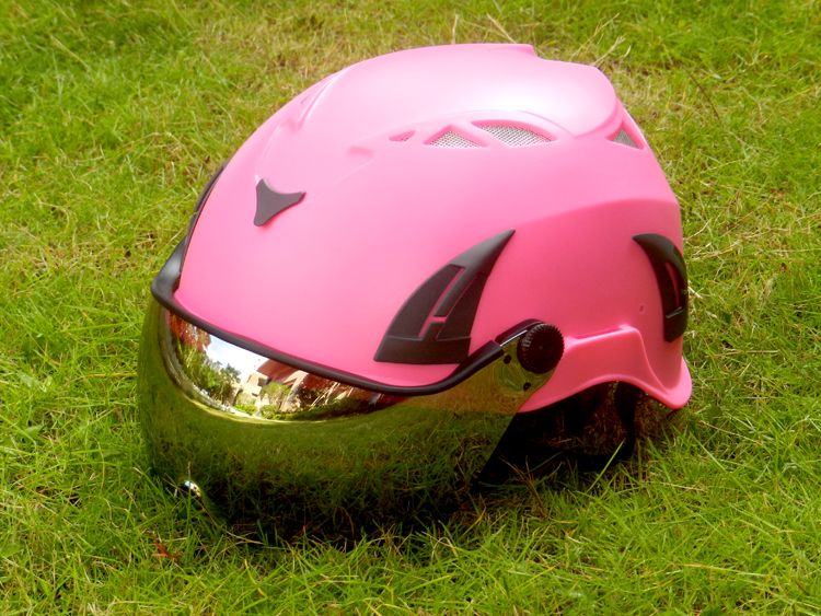 safety helmet with CE EN-397, safety helmet supplier china, gardener's PPE safety helmet goggles