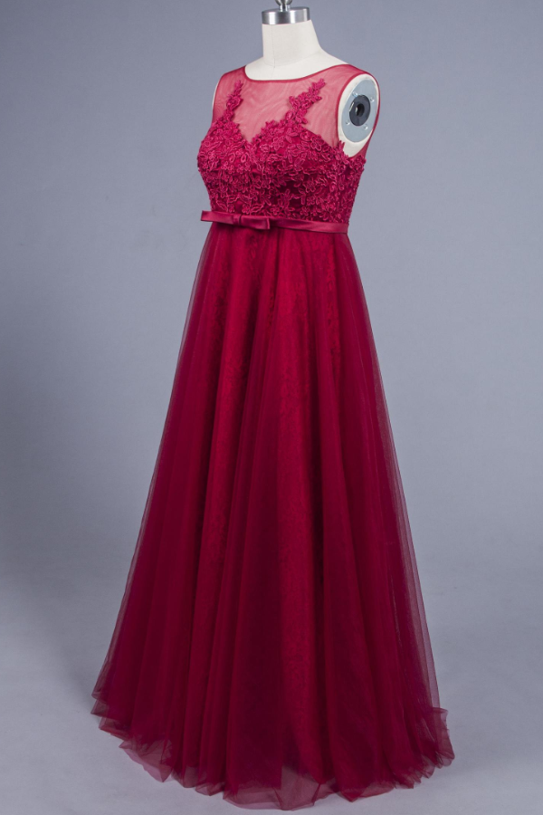 Latest Design Simple Maxi ZZ-E0013 Floor Length Soft Lace And Lace Applique Evening Dress For Fat Women
