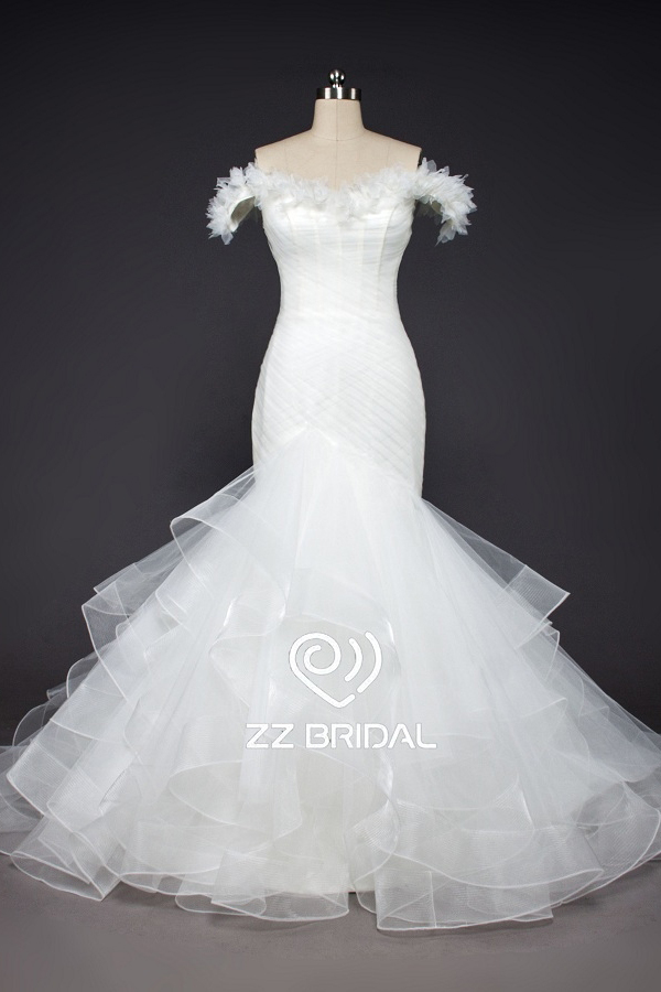 ZZ Bridal hors-bretelles robe de mariée sirène volante