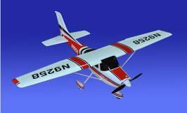 141 cm de parâmetros técnicos para a aeronave RC Cessan Brushless Modelo SD00278726