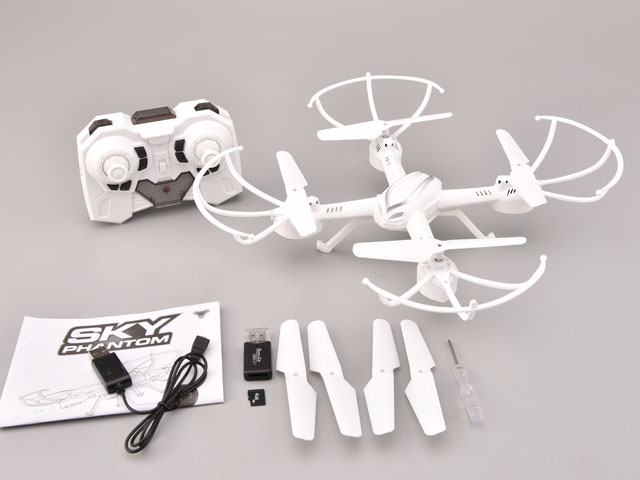 2.4G 6 axis gyro SKY PHANTOM 1332 rc Helicopter 4CH 3D flips rc drone with 0.3MP camera rc quadcopter