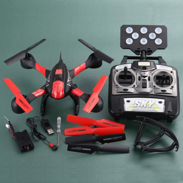 2.4GHz 4CH 6-Axis Wi-Fi Quadcopter Real Time Transmission With LED Light 0.3MP camera