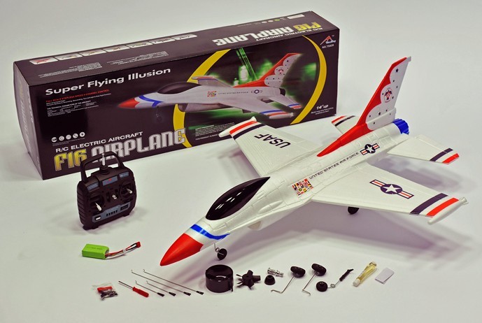 2.4GHzの4チャンネルのリモートコントロールダクトファンジェット玩具飛行機F16 SD00278721