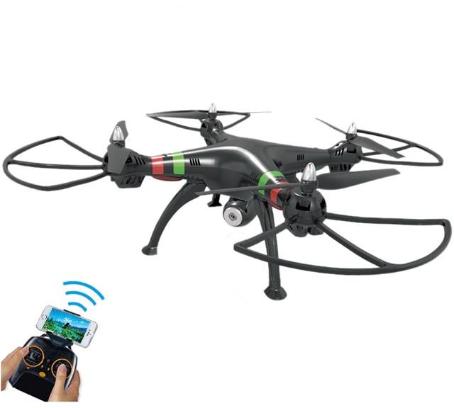 2016 New Arriving! 2.4G 4CH Big Size WiFi RC Drone Real Time Transmission 2.0MP HD camera Headless Mode VS SYMA X8W
