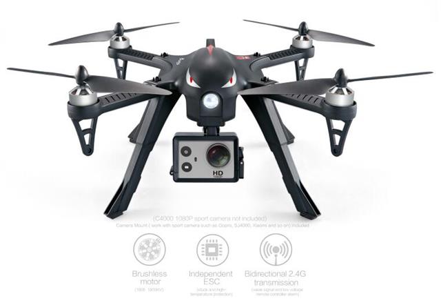 2016 New Mjx Big Size B3 RC Brushless Drone With Gimbal Gopro Camera RTF