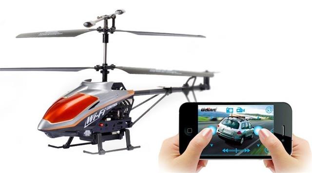 3ch Metel com Helicóptero Gyro Wifi Iphone Controlado