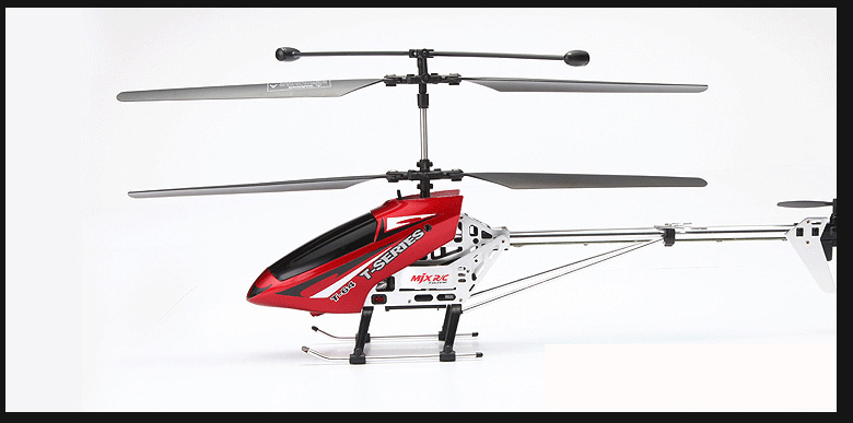 44厘米中3.5遥控直升机带陀螺仪，合金机身，稳定的飞行中热卖
