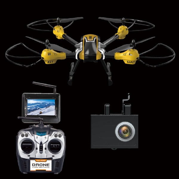 5.8G FPV Quadcopter 2MP caméra HD grand angle Gimbal 3D roulant RC Quadcopter RTF