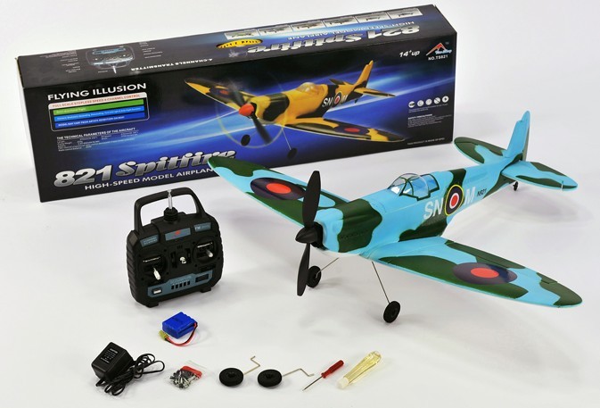 Bester Verkaufs 2.4GHz 4CH RC gesteuert Spitfire Flugzeug-Modell Spielzeug SD00278711