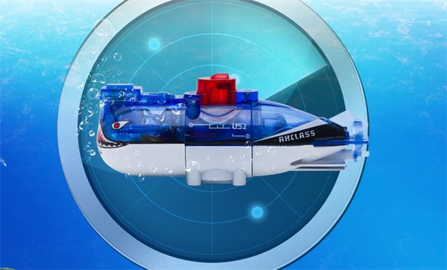 Мини RC Подводная лодка Голубой RC Акула игрушки Продажа SD00324410