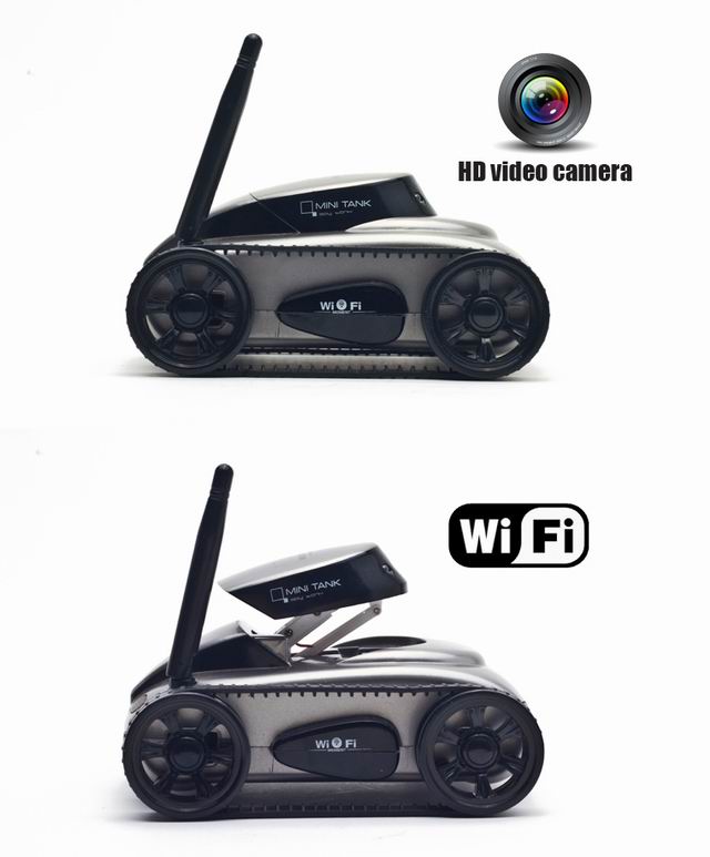 Mini Wifi 4CH Echtzeit-Übertragung Fernbedienung Panzer SD00300682