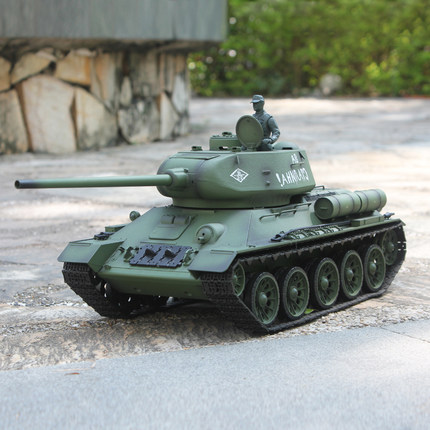Nieuwe 2.4G 1/16 Radio Control Heng Long T-34 Militaire Rc tank met Roken SD00308972
