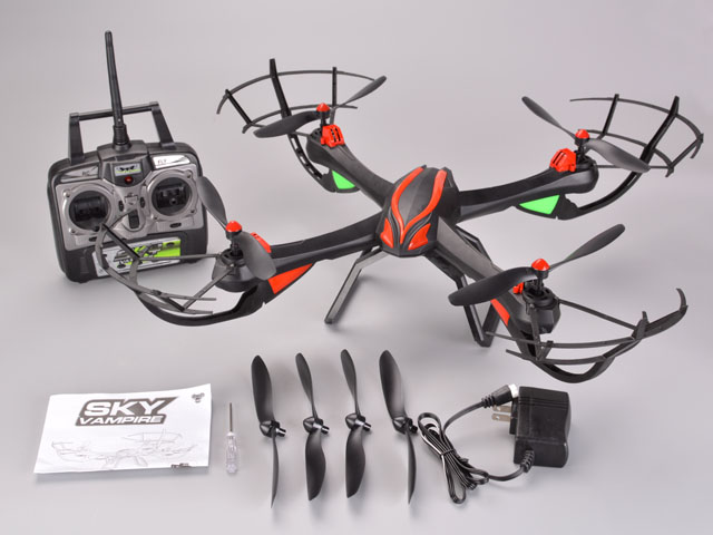 Groothandel 2.4GHz 4CH RC Quad Copter met 6-assige gyro & Altitude Hold SD00326951