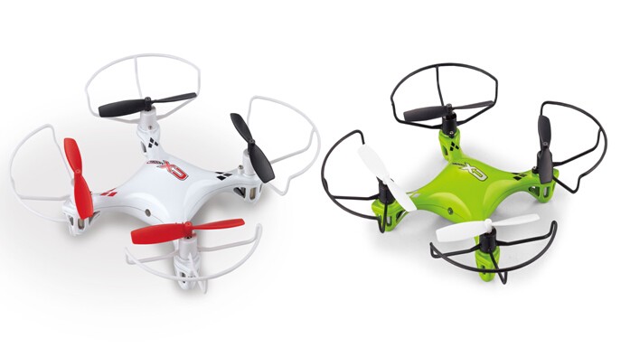 Mini 2.4ghz drone 4 canales 6 ejes Quadcopter teledirigido de radio giroscopio con LCD
