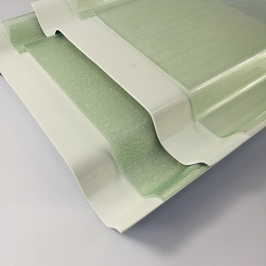 Panneaux de toit transparents translucides plats et ondulés de fibre de verre de FRP FRP de fibre de verre ondulée