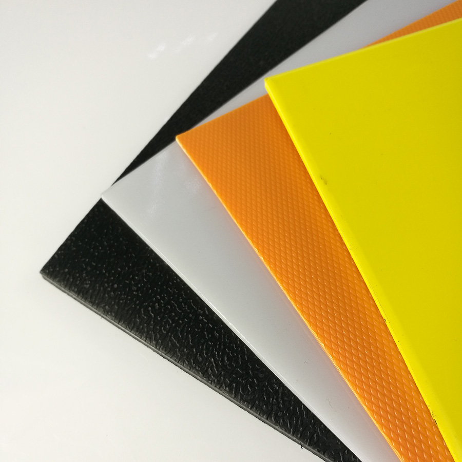 Белый черный текстурированный полиэтилен высокой плотности Пластиковый лист HDPE