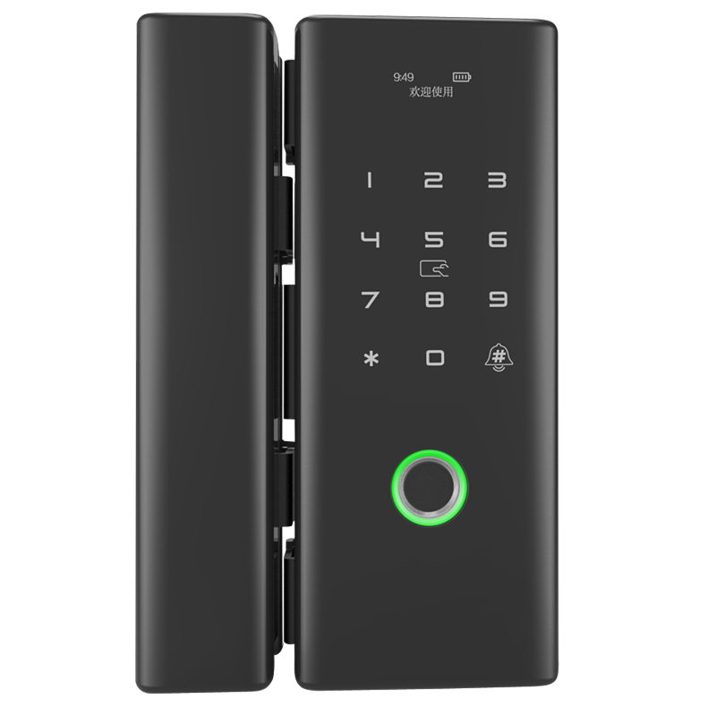 smart fingerprint door lock with Tuya for glass door lock