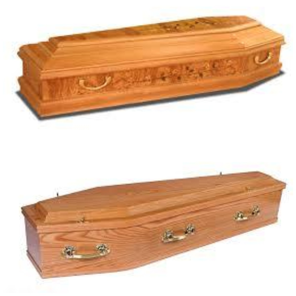 Funeral Solid Wooden Coffin Wood Casket for Europe market