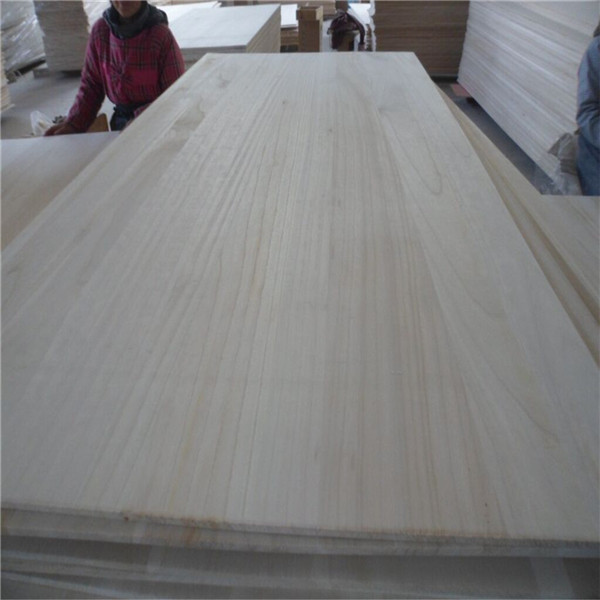 exportación japón 12mm paulownia blanqueada panel de pegamento borde