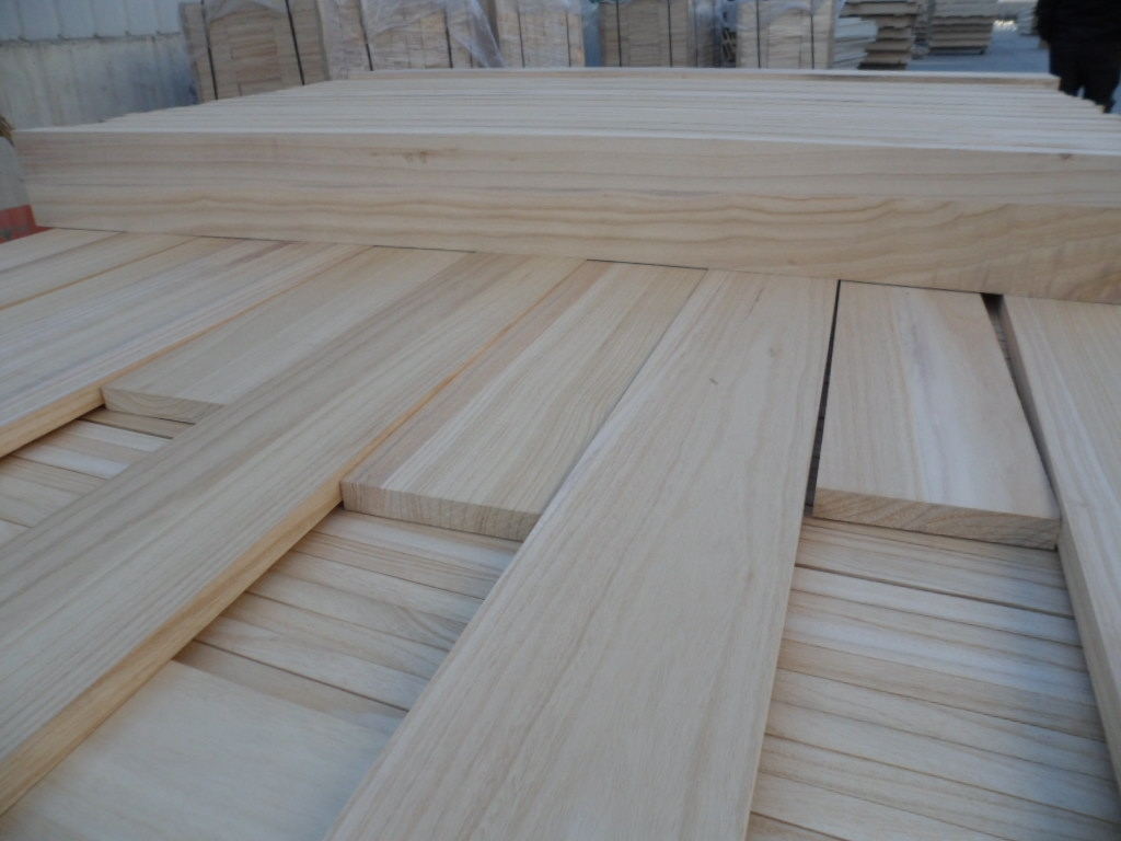 paulownia edge-glued panels for furniture shan tong