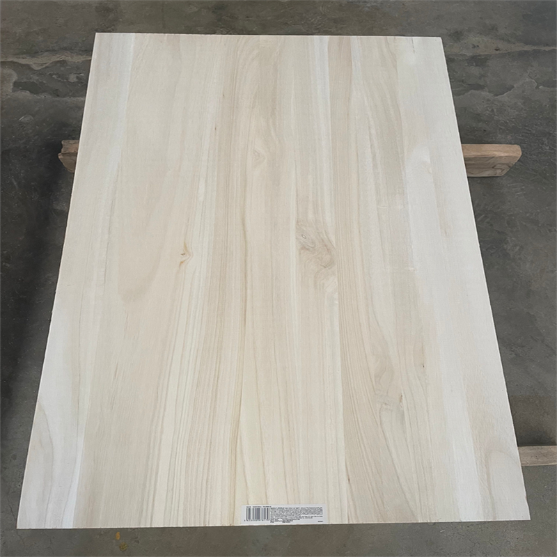paulownia edge glued panels with individual Barcode for DIY in supermarket manufacturer