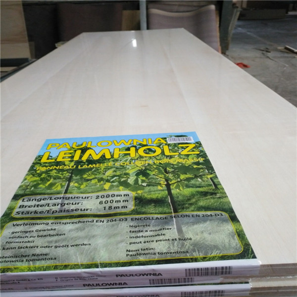 paulownia panels shrink wrapped individually with leaflet for DIY