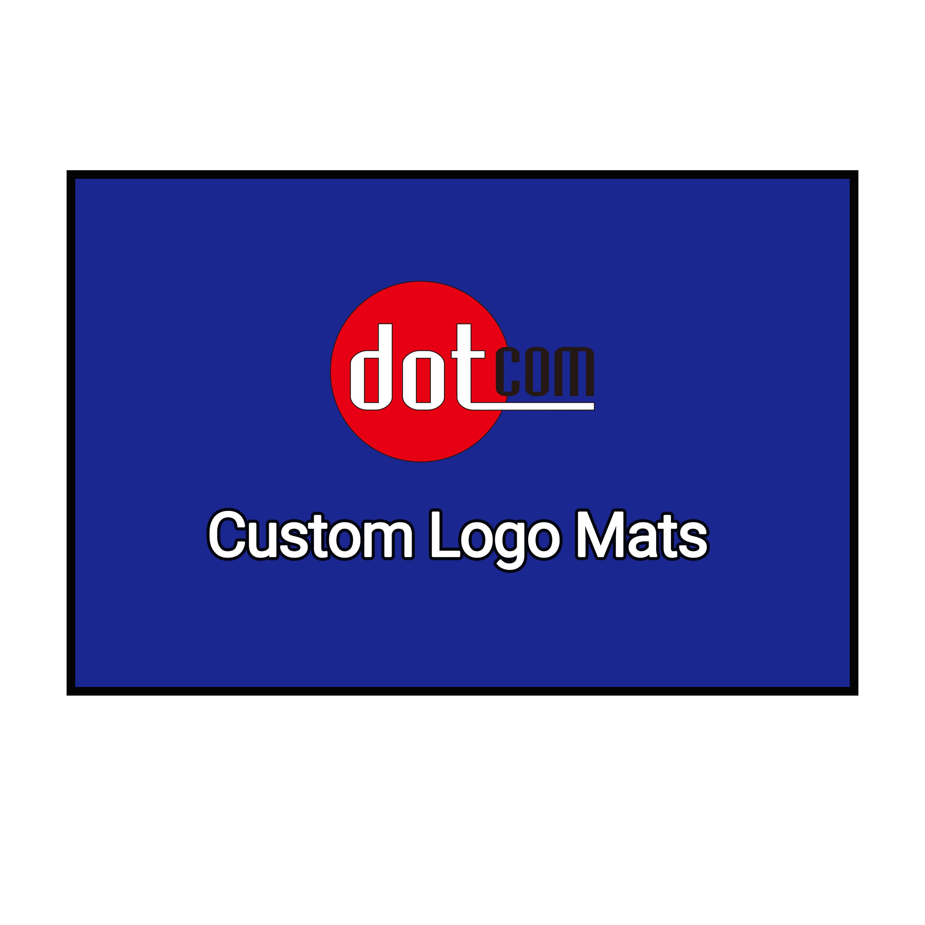 Dotcom Vloermatten voor binnen- en buitenvloeren Inktjet Afgedrukt Nylon Rubber Vinyl Premium Custom Design Logo Mat