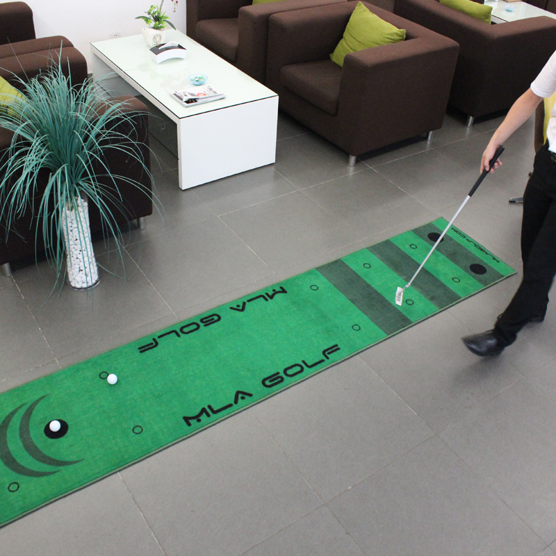 真实感觉高尔夫垫放绿色室内迷你高尔夫球练习击球垫