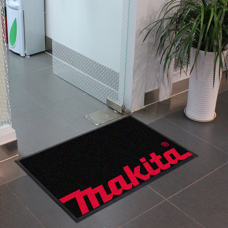 Logo herramienta industrial alfombra del piso