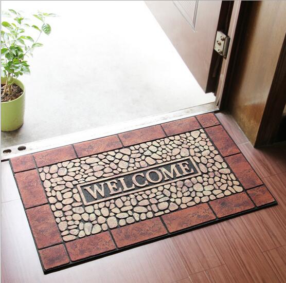 Bem-vindo Design Reciclar borracha tapete de porta