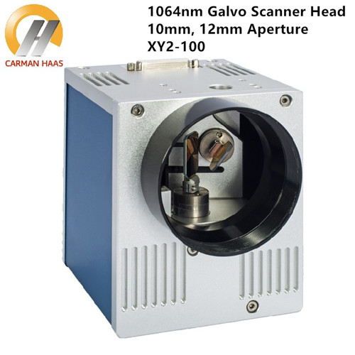 Güç Kaynağı ile 1064nm Fiber Lazer Galvanometre Tarayıcı Kafası Girişi 10mm 12mm