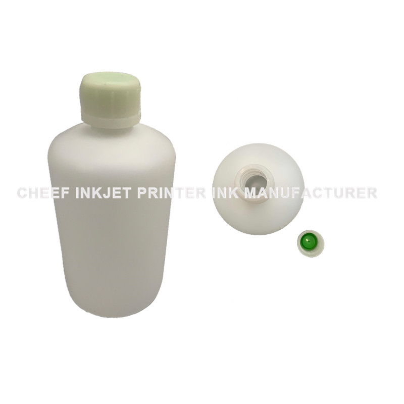 Botella de solvente de tinta de 1000 ml - Tapa verde sin marca de escala para Hitachi Tinta solvente