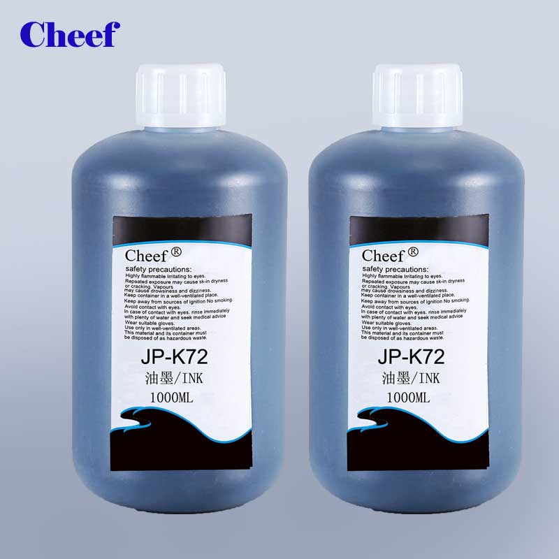Black Ink JP-K72 for Hitachi CIJ Printing 1000ml