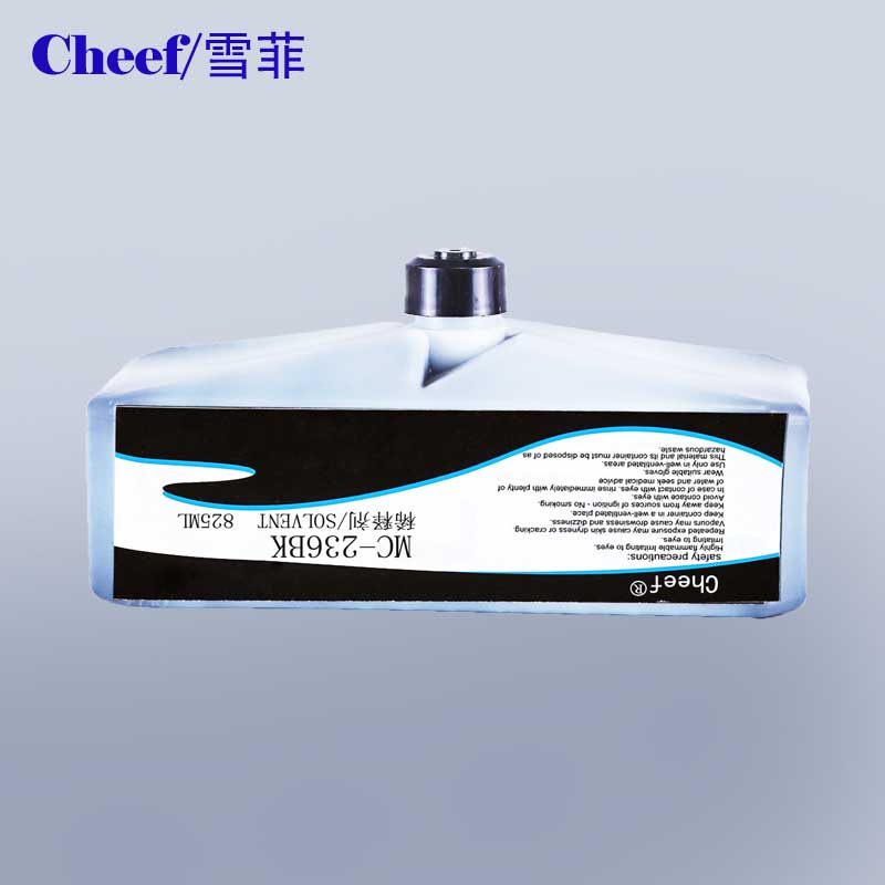 China fornecedor Domino solvente MC-236bk para Domino impressora Inkjet