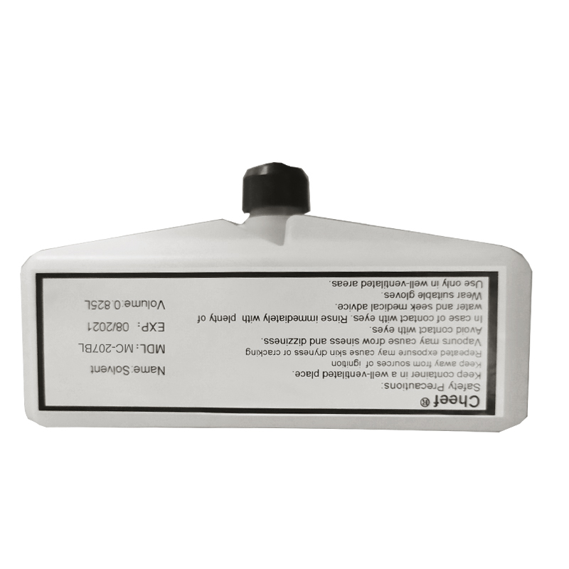 Tinta da máquina de codificação solvente branco MC-207BL eco solvente ink for Domino