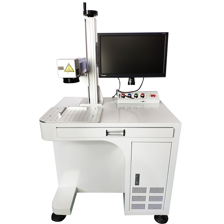 Настольный волоконный лазерный принтер с поворотным столом для печати на свету