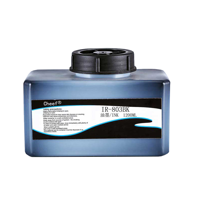 快干印刷油墨IR-803BK适用于多米诺喷墨打印机的低气味