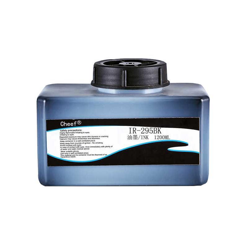 Tinta de impressão de secagem rápida IR-295BK pode Spray-impresso de vidro para o dominó