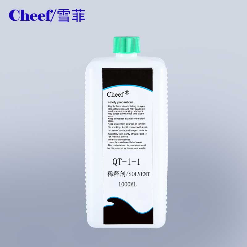 High quality solvent QT-1-1 for rottweil cij dating coding printing 1000ml