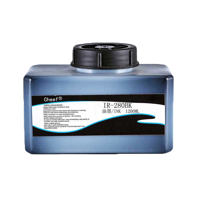 Ink jet jet ink tinta consumable IR-280BK para sa Domino printer