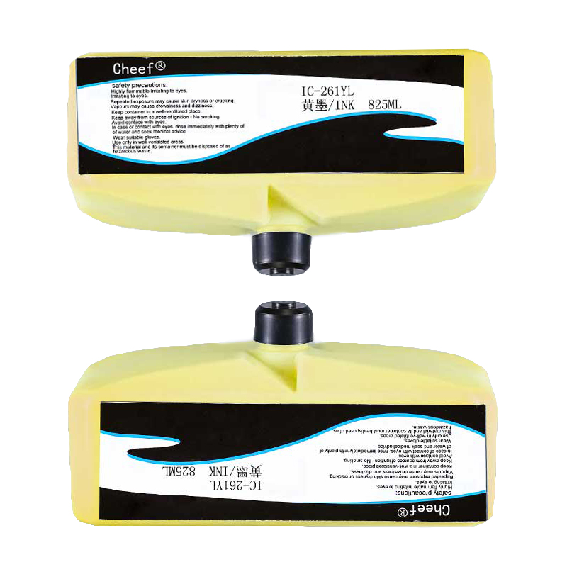 Verbrauchsmaterialien für Tintenstrahldrucker, die gelbe Tinte IC-261YL für Domino drucken