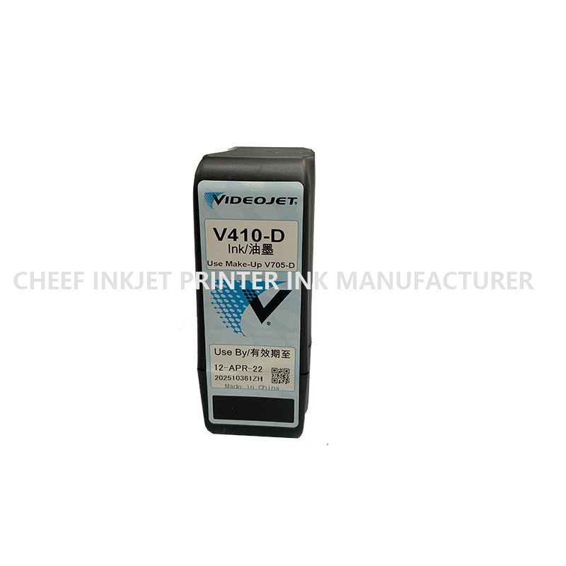 Orihinal na Inkjet Printer Consumpables Black Ink V410-D para sa VideoJet 1000 Serye Inkjet Printers