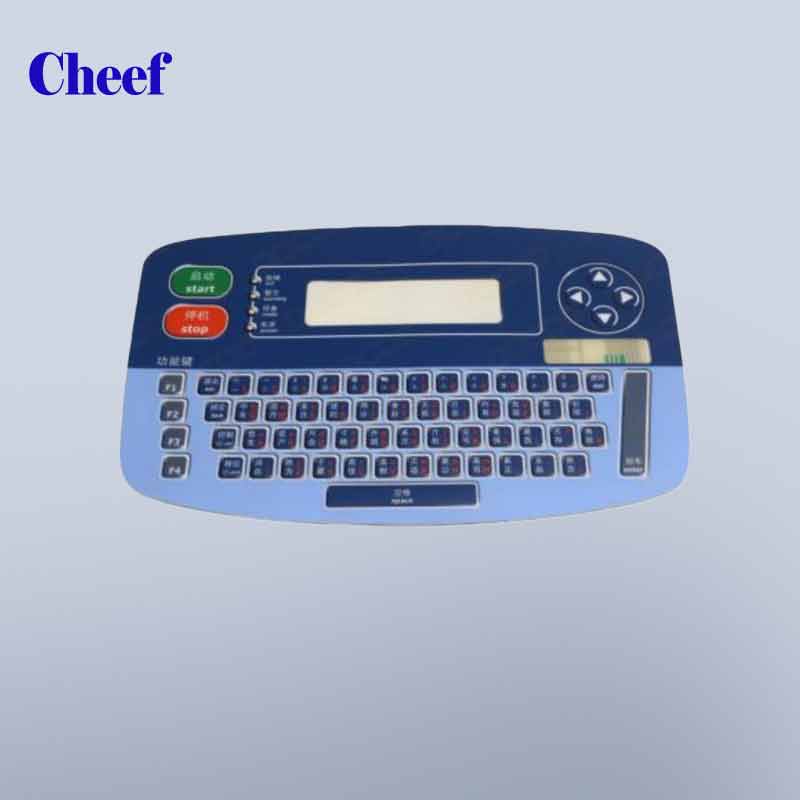 PL1434 membrana de teclado chinês usado para peças de máquinas de impressão linx 4900 cij