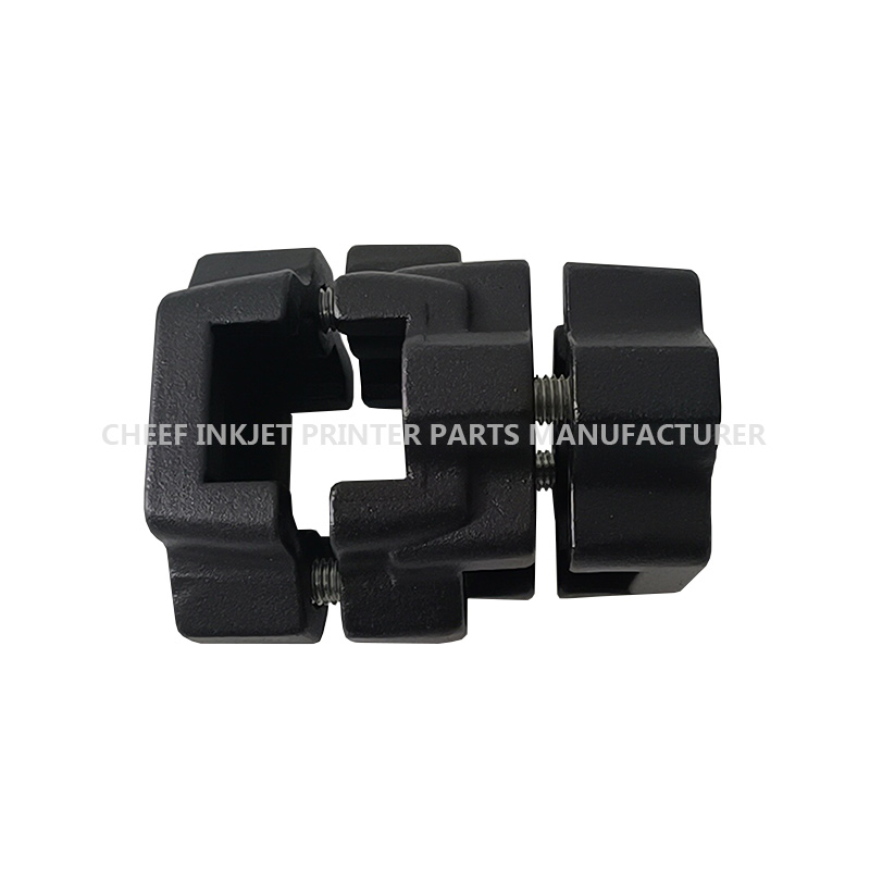 Spare Part WLK610402 Cross clamp 25x25 mm, no control rod, for square steel 25x26 mm, double sided For Videojet Inkjet Printer