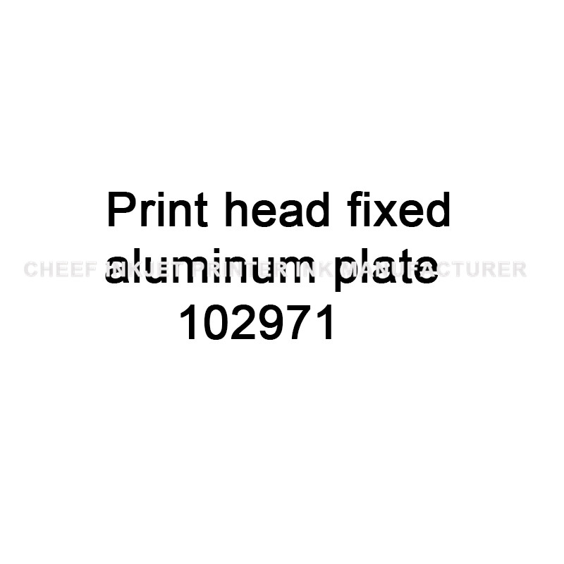 TTO Repuestos Placa de impresión Placa de aluminio fija 102971 para la impresora TTO de TTO