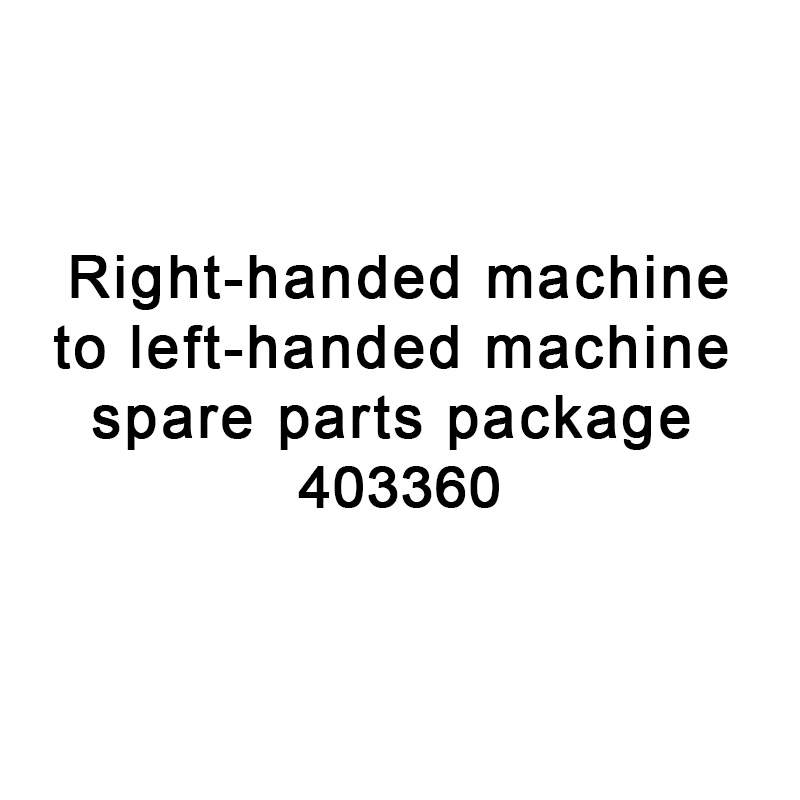 Pièces droites de pièces de rechange TTO au package de pièces de rechange à gauche 403360 pour VideoJet TTO 6210 Imprimante