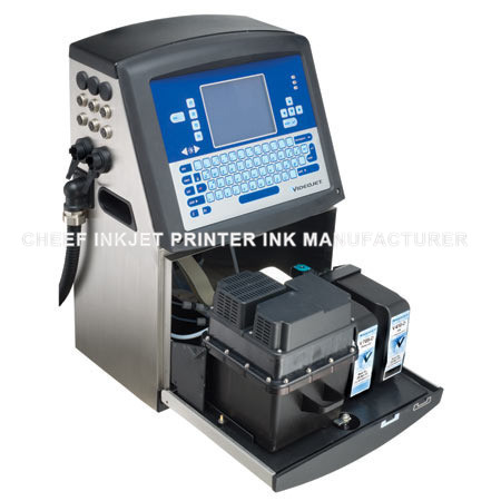 VideoJet 1510 Impresora de inyección de tinta con bomba de presión de aire positiva y garganta de 6 m y boquilla de 7m y un dispositivo de secado de aire