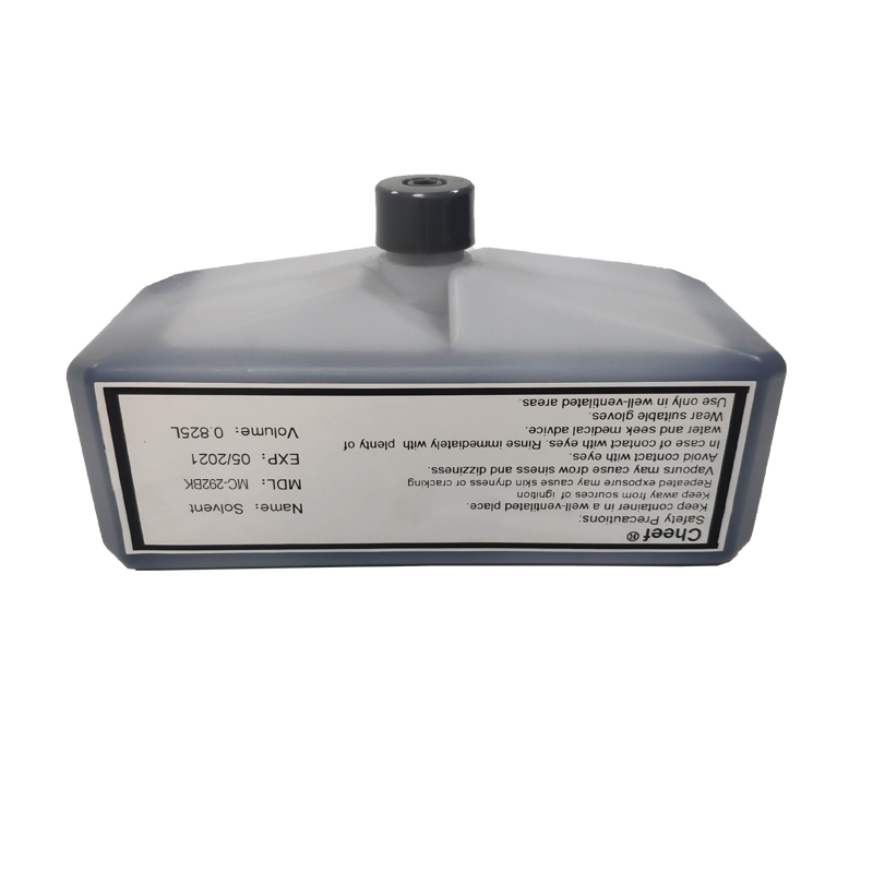 Lösungsmittel für Tintenstrahldrucker-Verbrauchsmaterialien MC-292BK Eco-Lösungsmittel-Drucker für Domino