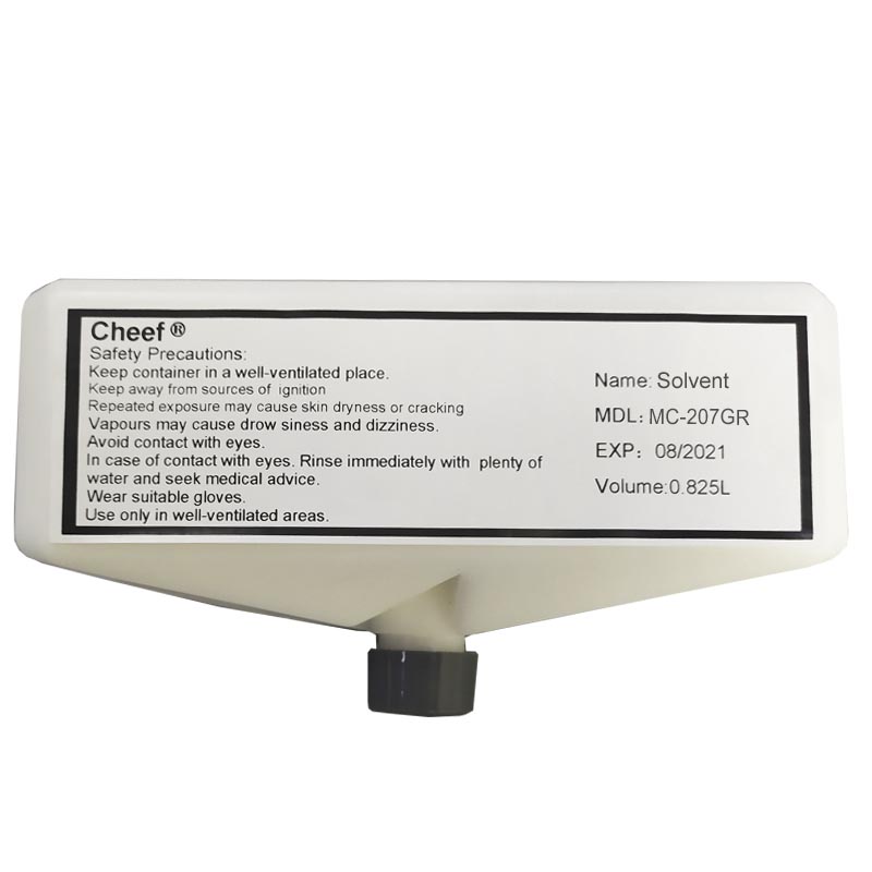 Druckerverbrauchsmaterial MC-207GR Tintenlösungsmittel für Domino
